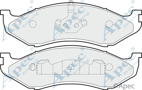 APEC PAD852 - Set placute frana,frana disc allinparts.ro