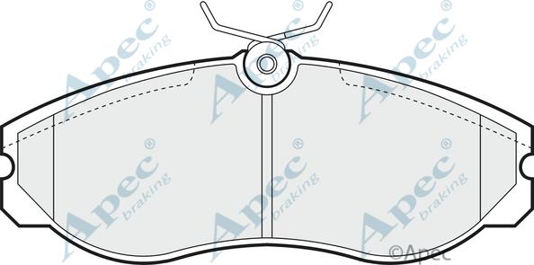 APEC PAD806 - Set placute frana,frana disc allinparts.ro