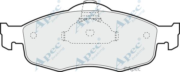 APEC PAD801 - Set placute frana,frana disc - allinparts.ro