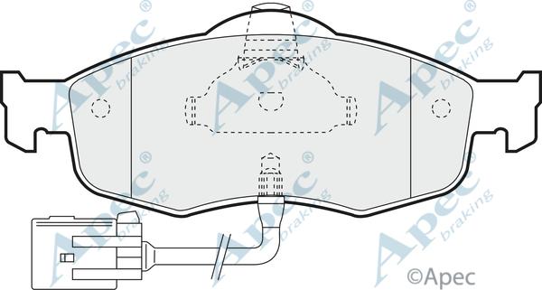 APEC PAD802 - Set placute frana,frana disc - allinparts.ro