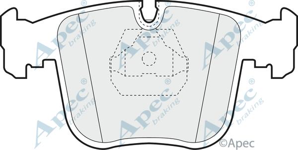 APEC PAD819 - Set placute frana,frana disc - allinparts.ro