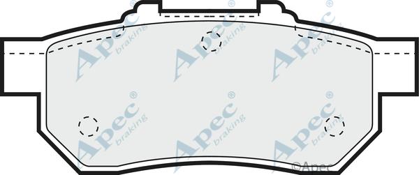 APEC PAD811 - Set placute frana,frana disc - allinparts.ro