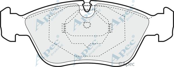 APEC PAD813 - Set placute frana,frana disc allinparts.ro