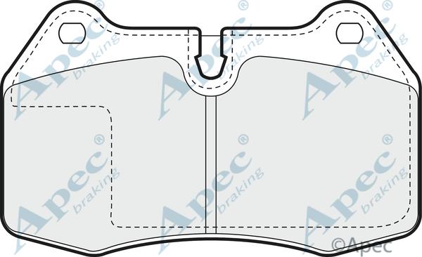 APEC PAD836 - Set placute frana,frana disc - allinparts.ro
