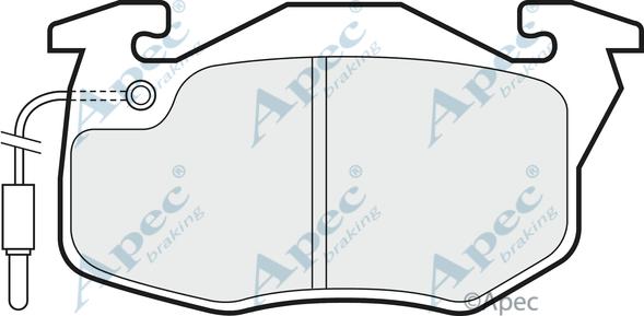 APEC PAD825 - Set placute frana,frana disc - allinparts.ro