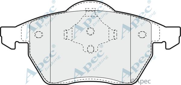 APEC PAD875 - Set placute frana,frana disc - allinparts.ro