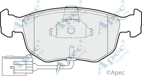 APEC PAD877 - Set placute frana,frana disc allinparts.ro