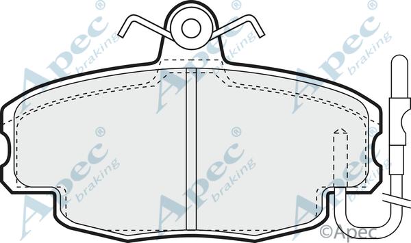 APEC PAD391 - Set placute frana,frana disc allinparts.ro