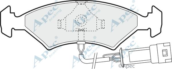 APEC PAD356 - Set placute frana,frana disc allinparts.ro