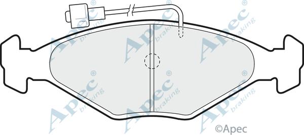 APEC PAD358 - Set placute frana,frana disc allinparts.ro