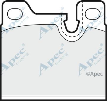 APEC PAD304 - Set placute frana,frana disc - allinparts.ro