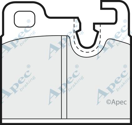 APEC PAD305 - Set placute frana,frana disc - allinparts.ro