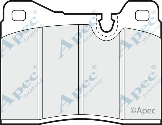 APEC PAD303 - Set placute frana,frana disc - allinparts.ro