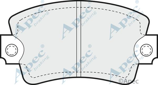 APEC PAD314 - Set placute frana,frana disc - allinparts.ro