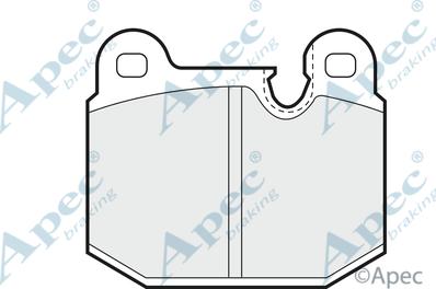 APEC PAD318 - Set placute frana,frana disc - allinparts.ro