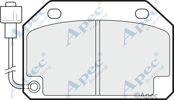 APEC PAD313 - Set placute frana,frana disc - allinparts.ro