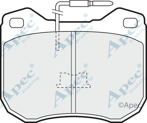 APEC PAD317 - Set placute frana,frana disc allinparts.ro