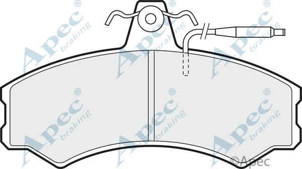 APEC PAD384 - Set placute frana,frana disc allinparts.ro