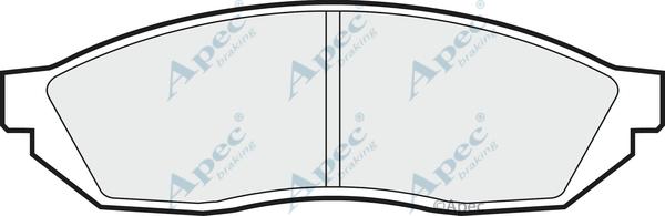 APEC PAD328 - Set placute frana,frana disc allinparts.ro