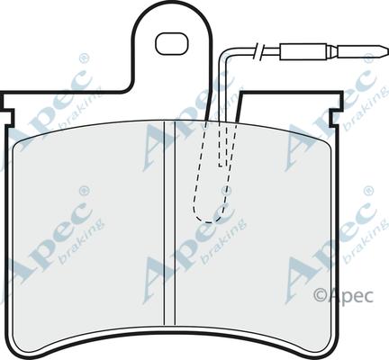 APEC PAD374 - Set placute frana,frana disc - allinparts.ro
