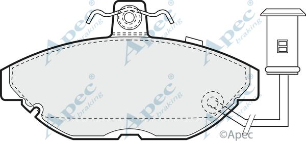 APEC PAD377 - Set placute frana,frana disc - allinparts.ro