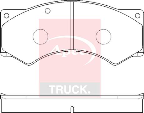 APEC PAD29017 - Set placute frana,frana disc allinparts.ro