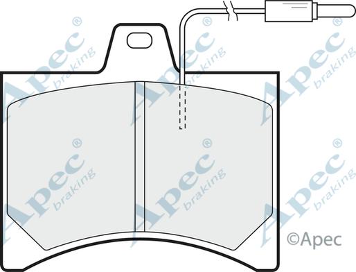 APEC PAD298 - Set placute frana,frana disc allinparts.ro