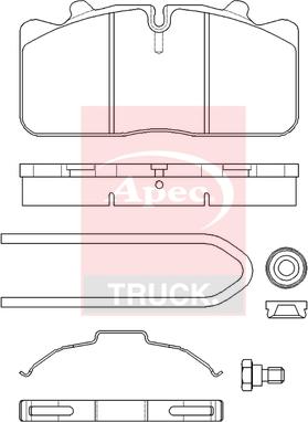 APEC PAD29285K - Set placute frana,frana disc allinparts.ro