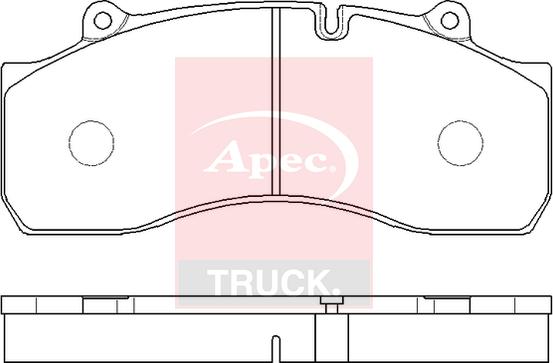 APEC PAD29747 - Set placute frana,frana disc allinparts.ro