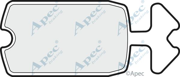 APEC PAD251 - Set placute frana,frana disc - allinparts.ro