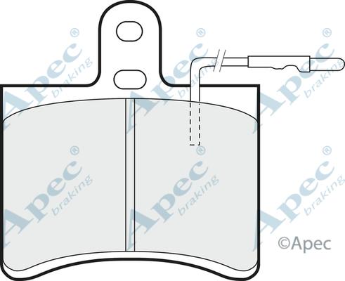 APEC PAD257 - Set placute frana,frana disc allinparts.ro