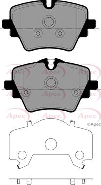 APEC PAD2651 - Set placute frana,frana disc allinparts.ro