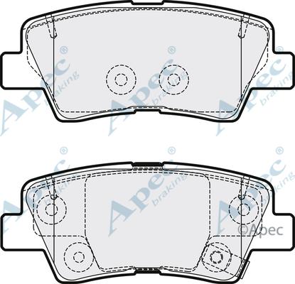 APEC PAD2096 - Set placute frana,frana disc - allinparts.ro