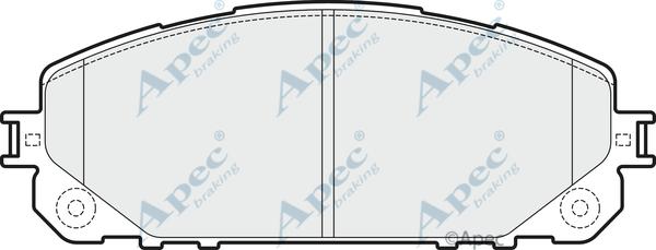 APEC PAD2045 - Set placute frana,frana disc - allinparts.ro