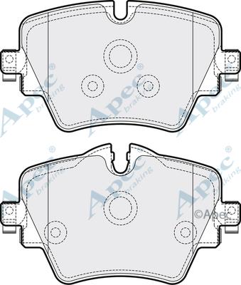 APEC PAD2050 - Set placute frana,frana disc - allinparts.ro