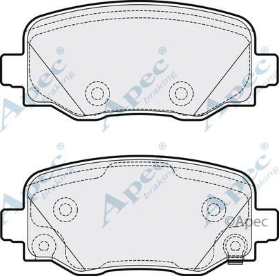 APEC PAD2069 - Set placute frana,frana disc allinparts.ro