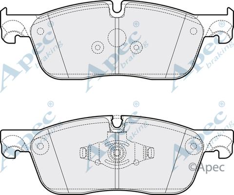APEC PAD2061B - Set placute frana,frana disc allinparts.ro