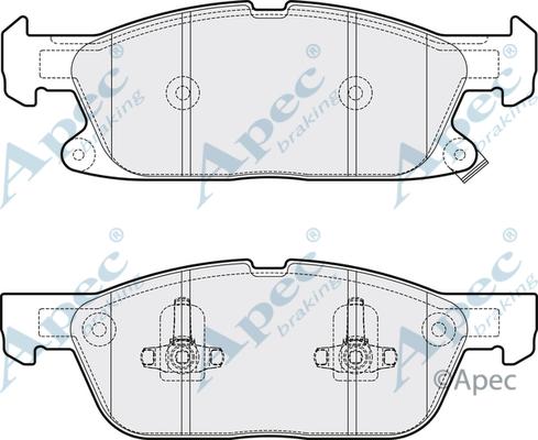APEC PAD2081 - Set placute frana,frana disc - allinparts.ro