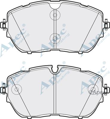 APEC PAD2083 - Set placute frana,frana disc allinparts.ro
