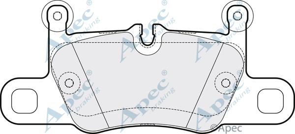 APEC PAD2143 - Set placute frana,frana disc - allinparts.ro