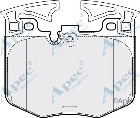APEC PAD2147 - Set placute frana,frana disc allinparts.ro