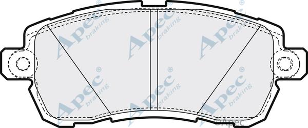 APEC PAD2164 - Set placute frana,frana disc allinparts.ro