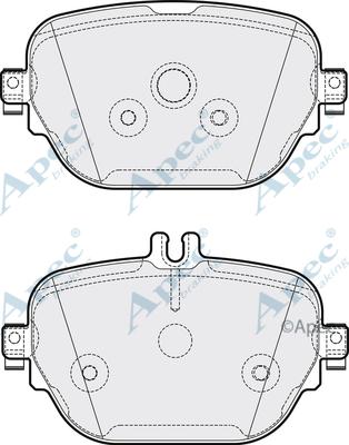 APEC PAD2163 - Set placute frana,frana disc - allinparts.ro