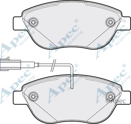 APEC PAD2109 - Set placute frana,frana disc - allinparts.ro