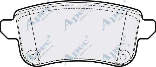 APEC PAD2119 - Set placute frana,frana disc - allinparts.ro