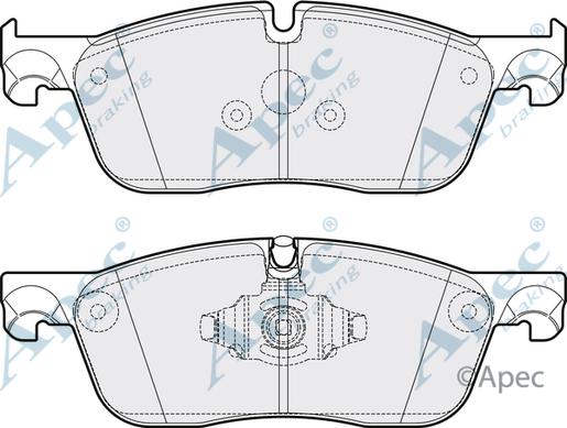APEC PAD2116B - Set placute frana,frana disc allinparts.ro