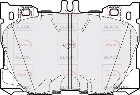 APEC PAD2139B - Set placute frana,frana disc - allinparts.ro