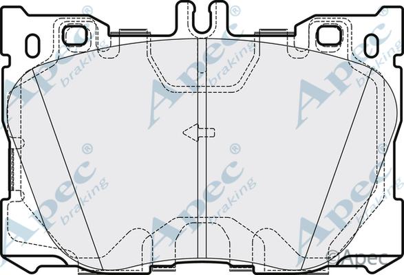 APEC PAD2139 - Set placute frana,frana disc - allinparts.ro