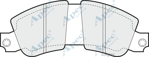 APEC PAD289 - Set placute frana,frana disc - allinparts.ro