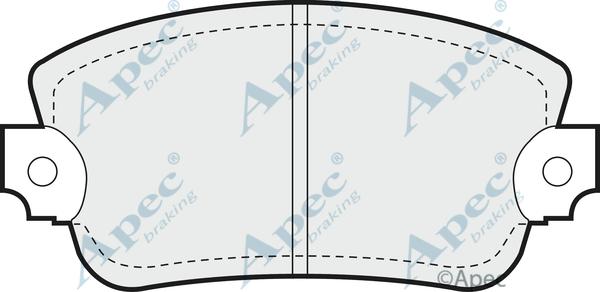 APEC PAD285 - Set placute frana,frana disc allinparts.ro